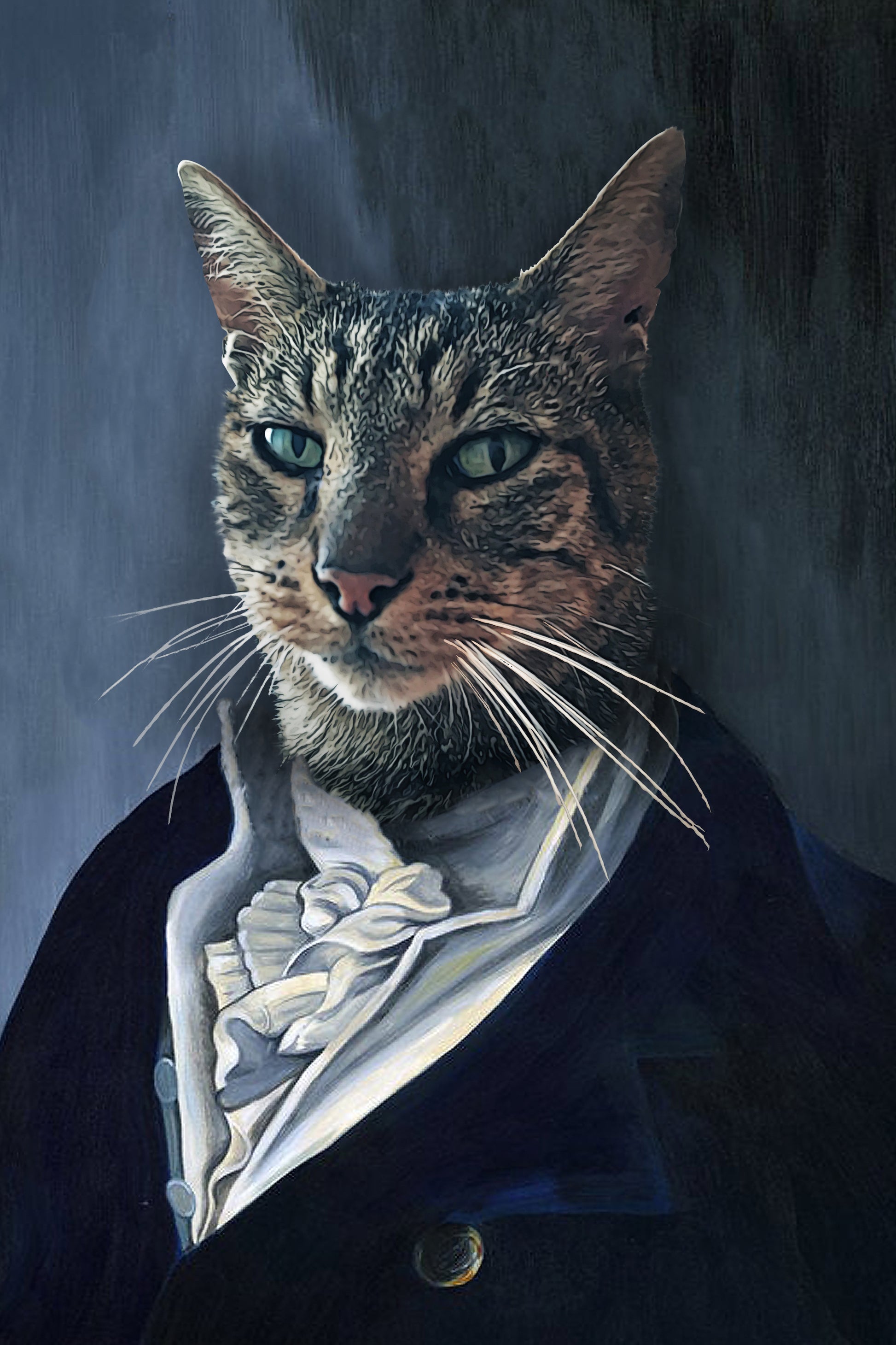 The Man Custom Pet Portrait Poster - Noble Pawtrait