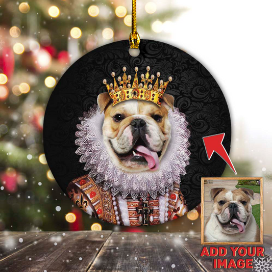 The Monarch Custom Pet Ornament 2-Sided - Noble Pawtrait