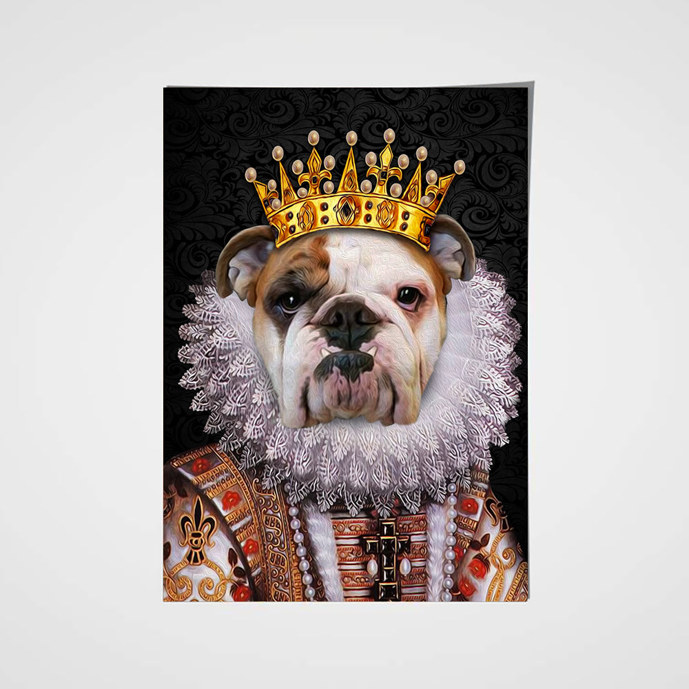 The Monarch Custom Pet Portrait Poster - Noble Pawtrait