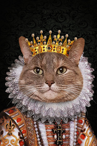 The Monarch Custom Pet Portrait Poster - Noble Pawtrait