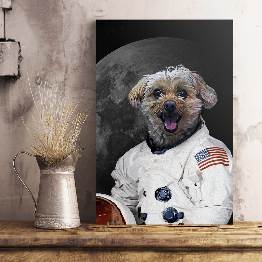 The Moon Walker Custom Pet Portrait Poster - Noble Pawtrait