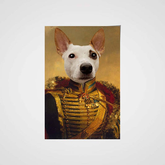 The Noble General Custom Pet Portrait Poster - Noble Pawtrait
