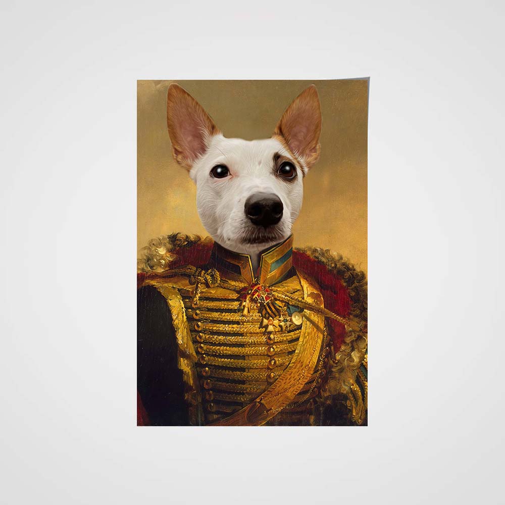 The Noble General Custom Pet Portrait Poster - Noble Pawtrait