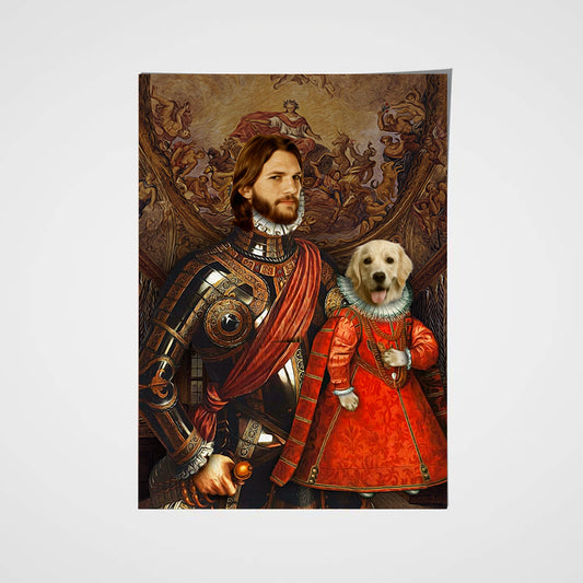 The Partner For Life Pet Portrait Poster - Noble Pawtrait