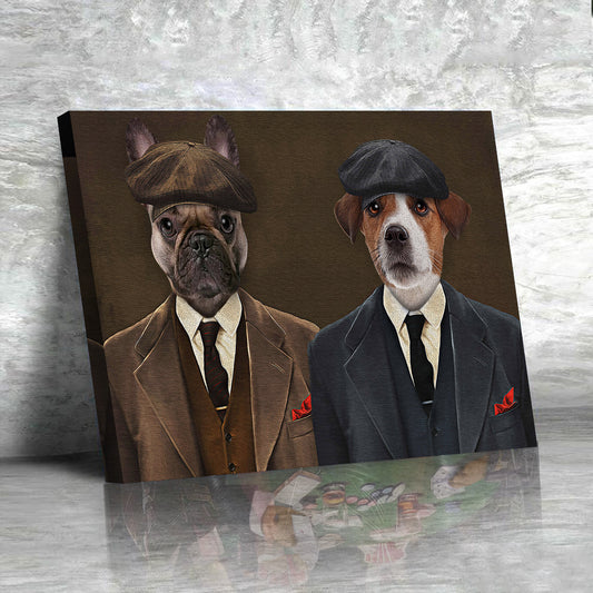 The Pawky Brother Custom Pet Portrait Canvas - Noble Pawtrait