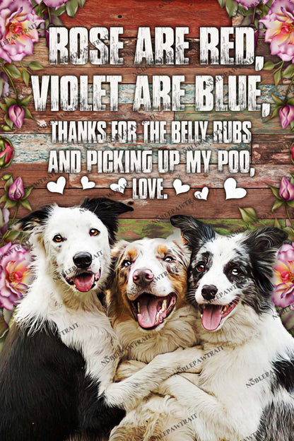 The Poem Custom Pet Portrait Digital Download - Noble Pawtrait