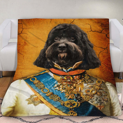 The Prince Custom Pet Blanket - Noble Pawtrait