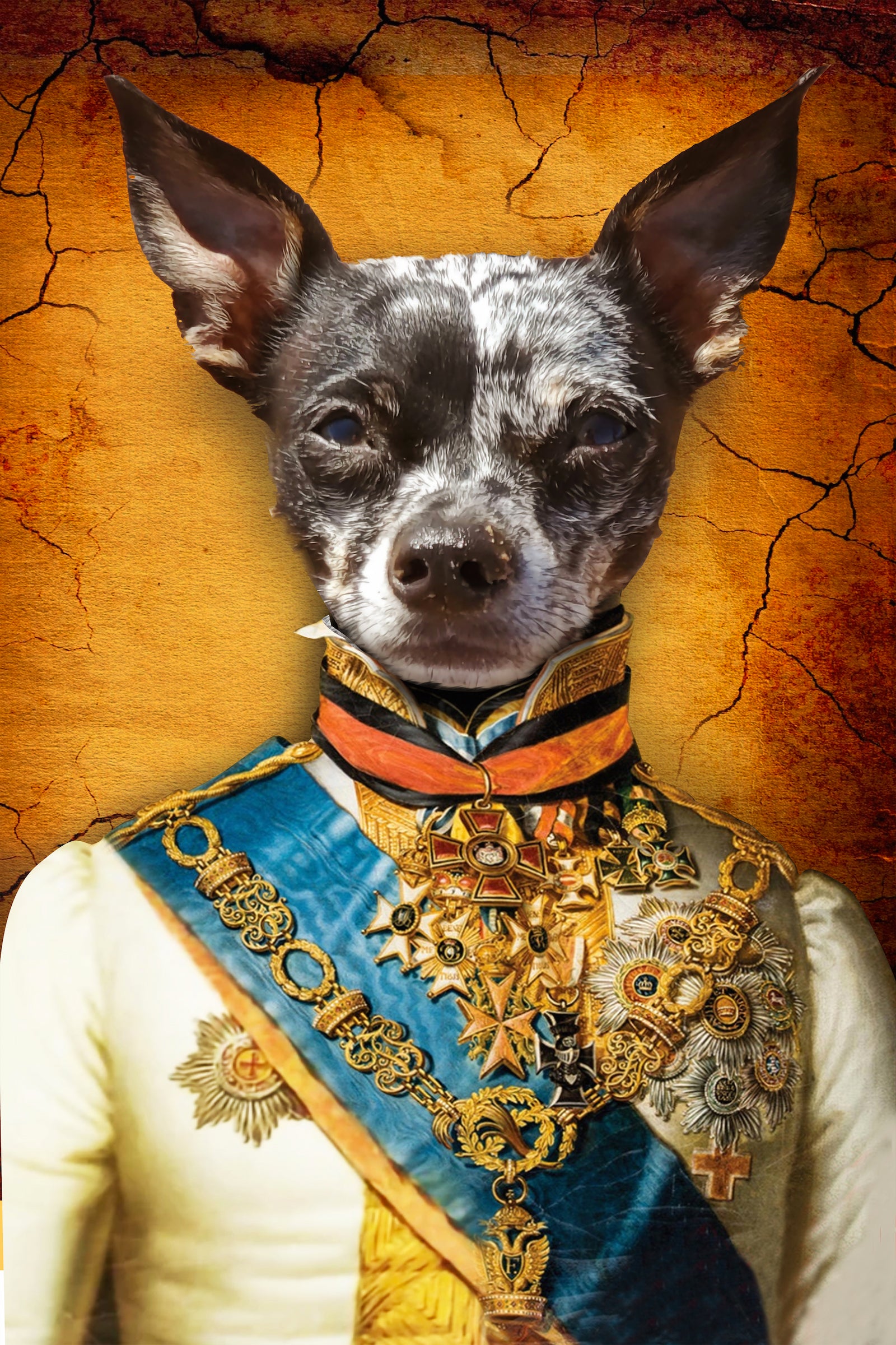 The Prince Custom Pet Portrait - Noble Pawtrait