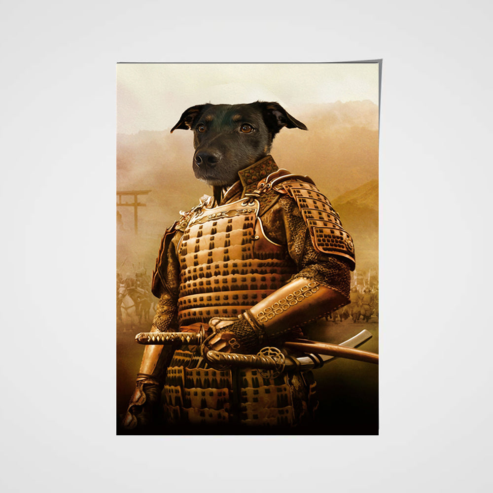 The Samurai Custom Pet Portrait Poster - Noble Pawtrait