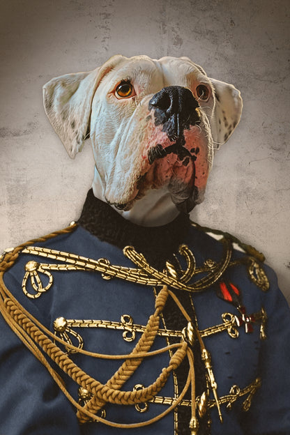 The Sergeant Custom Pet Portrait Poster - Noble Pawtrait