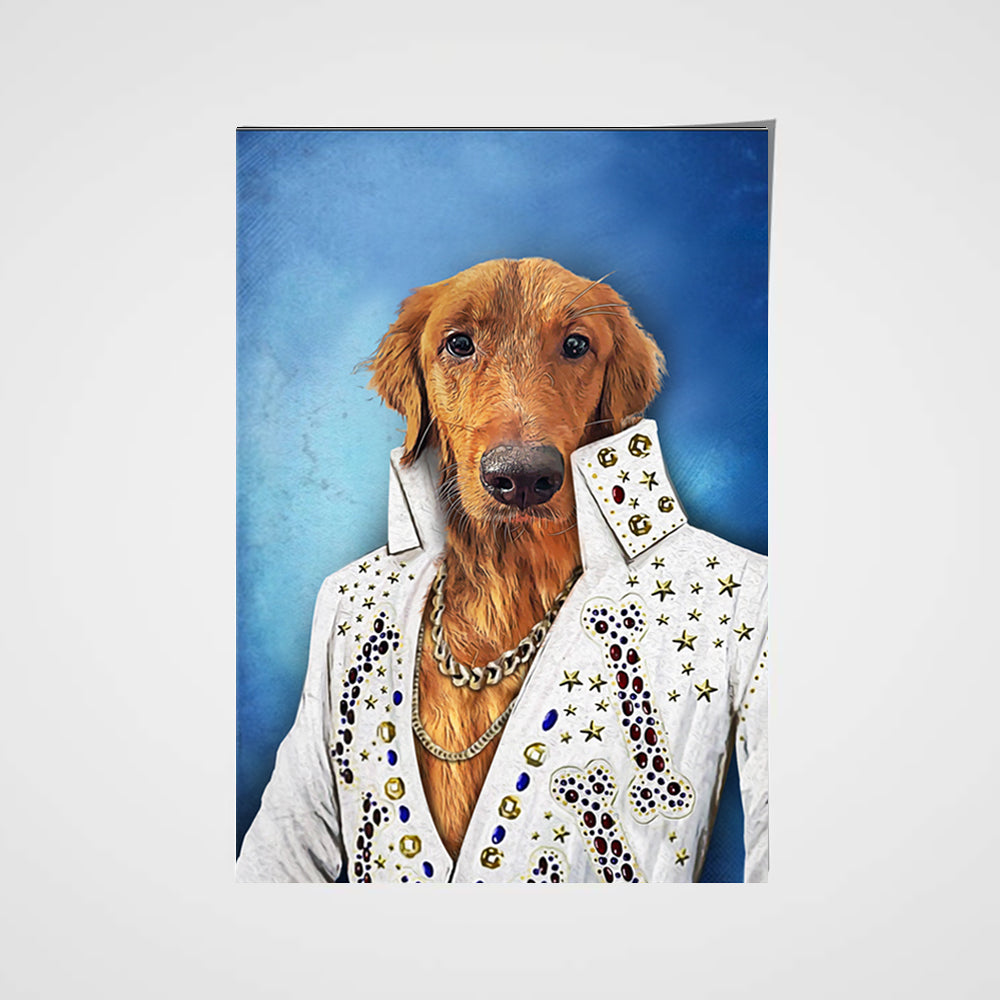 The Singer Custom Pet Portrait Poster - Noble Pawtrait