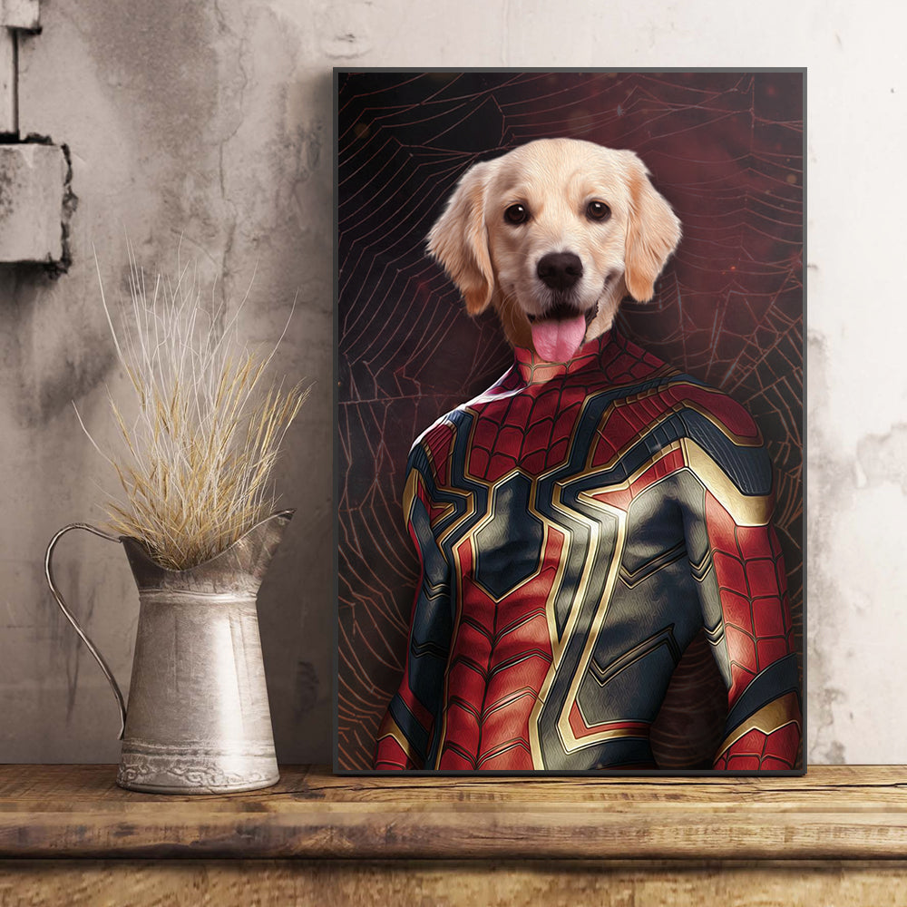 The Spider Paw Custom Pet Portrait Poster - Noble Pawtrait