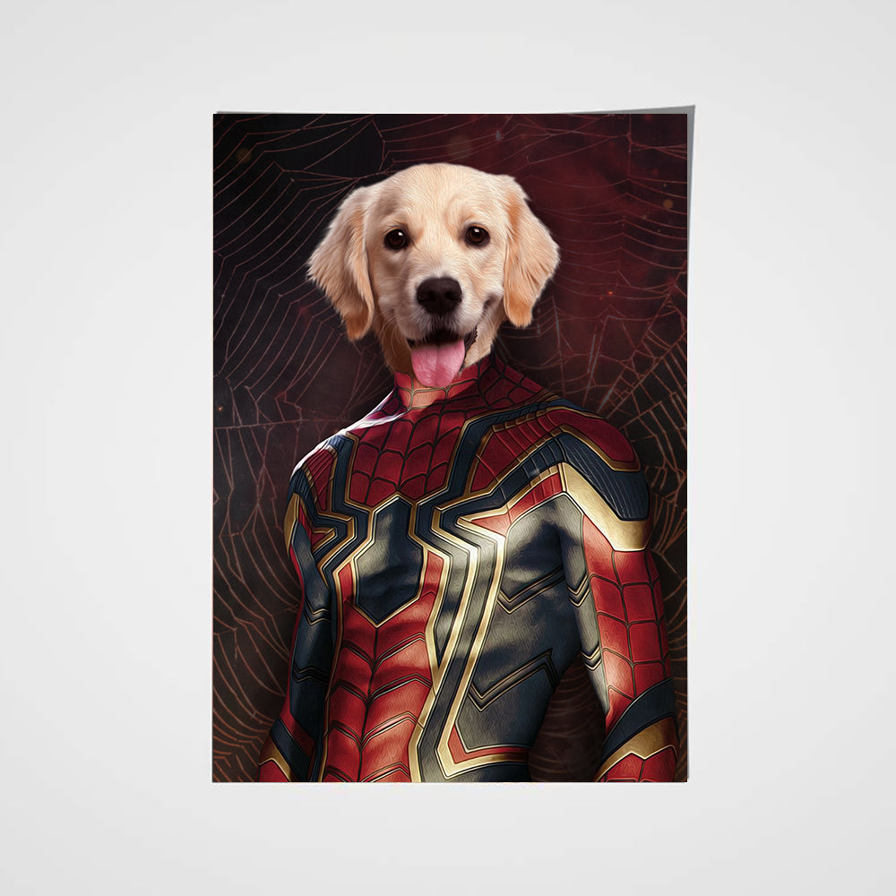 The Spider Paw Custom Pet Portrait Poster - Noble Pawtrait