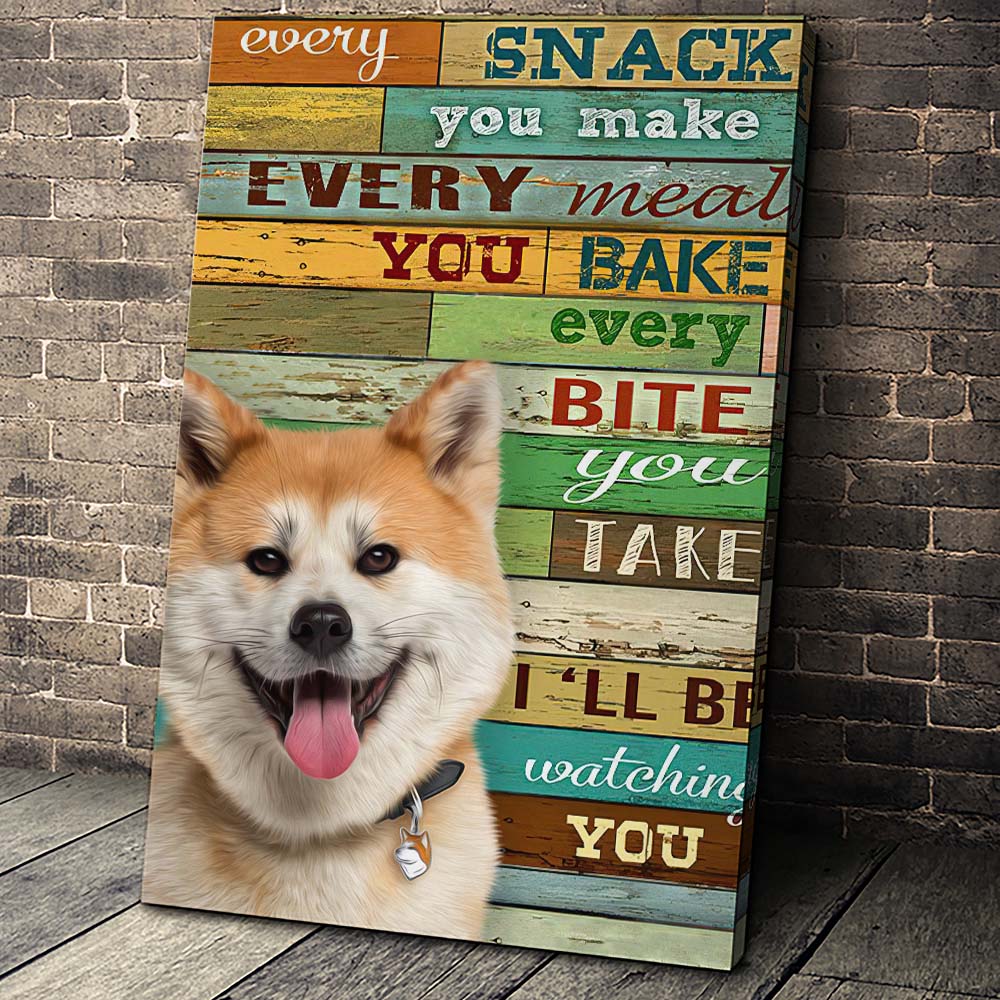 The Stalker Custom Pet Portrait Canvas - Noble Pawtrait