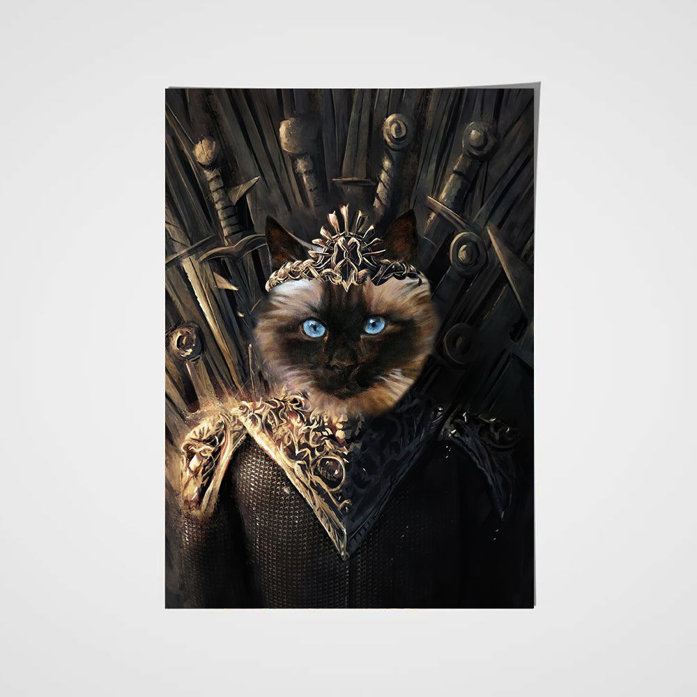 The Throne Custom Pet Portrait Poster - Noble Pawtrait