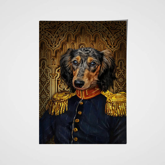 The Veteran Custom Pet Portrait Poster - Noble Pawtrait