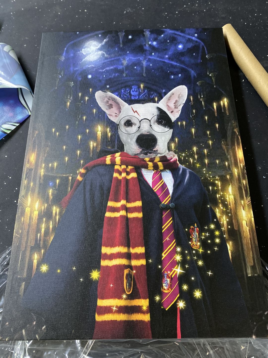 The Wizard Custom Pet Portrait Canvas - Noble Pawtrait