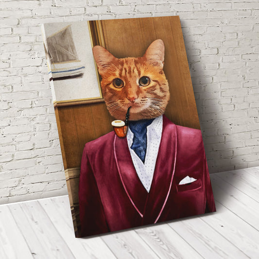 The Business Man Custom Pet Portrait - Noble Pawtrait