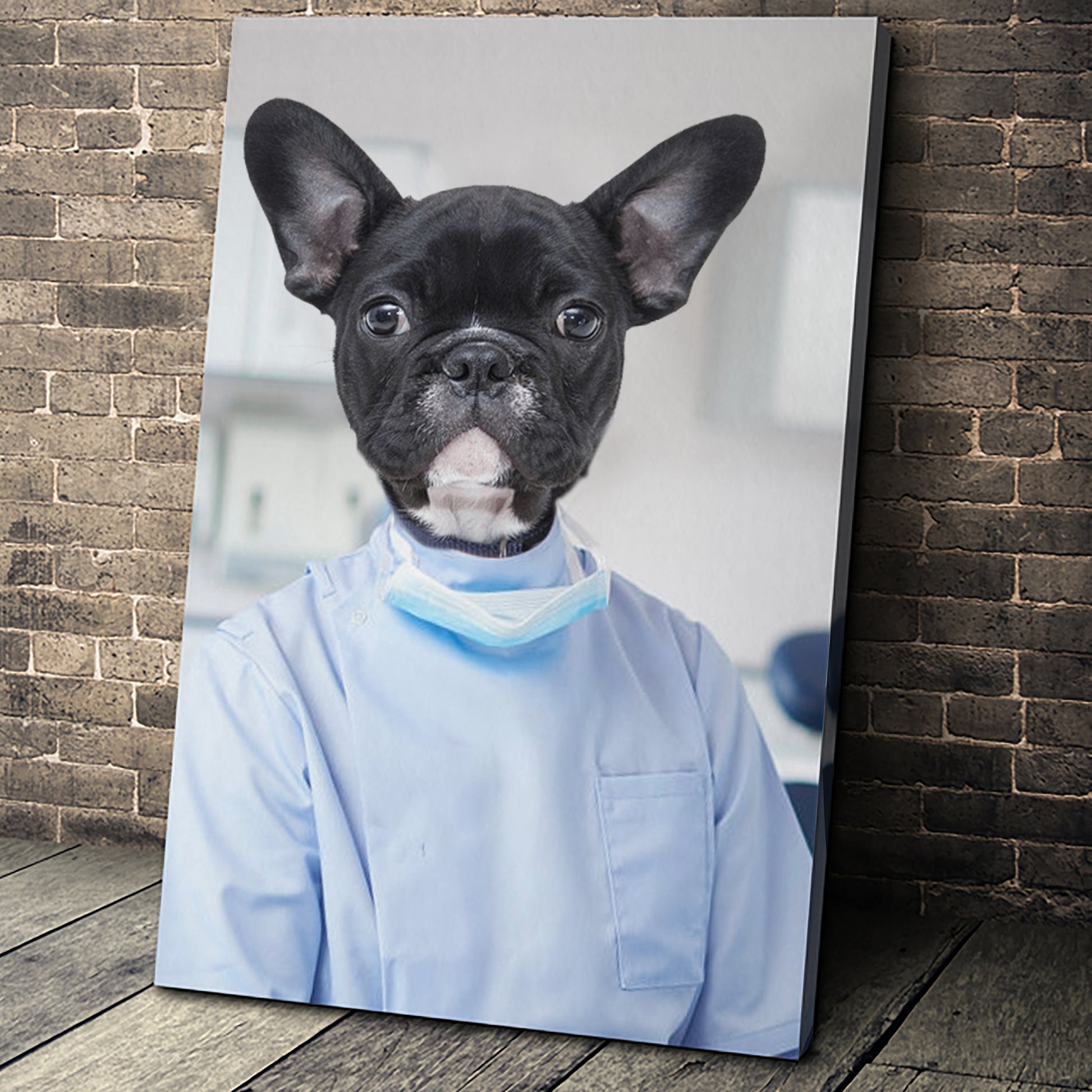 The Dentist Custom Pet Portrait Canvas - Noble Pawtrait