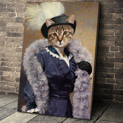 The Foxy Lady Custom Pet Portrait Canvas - Noble Pawtrait