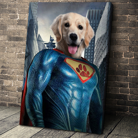 The Super Paw Custom Pet Portrait - Noble Pawtrait