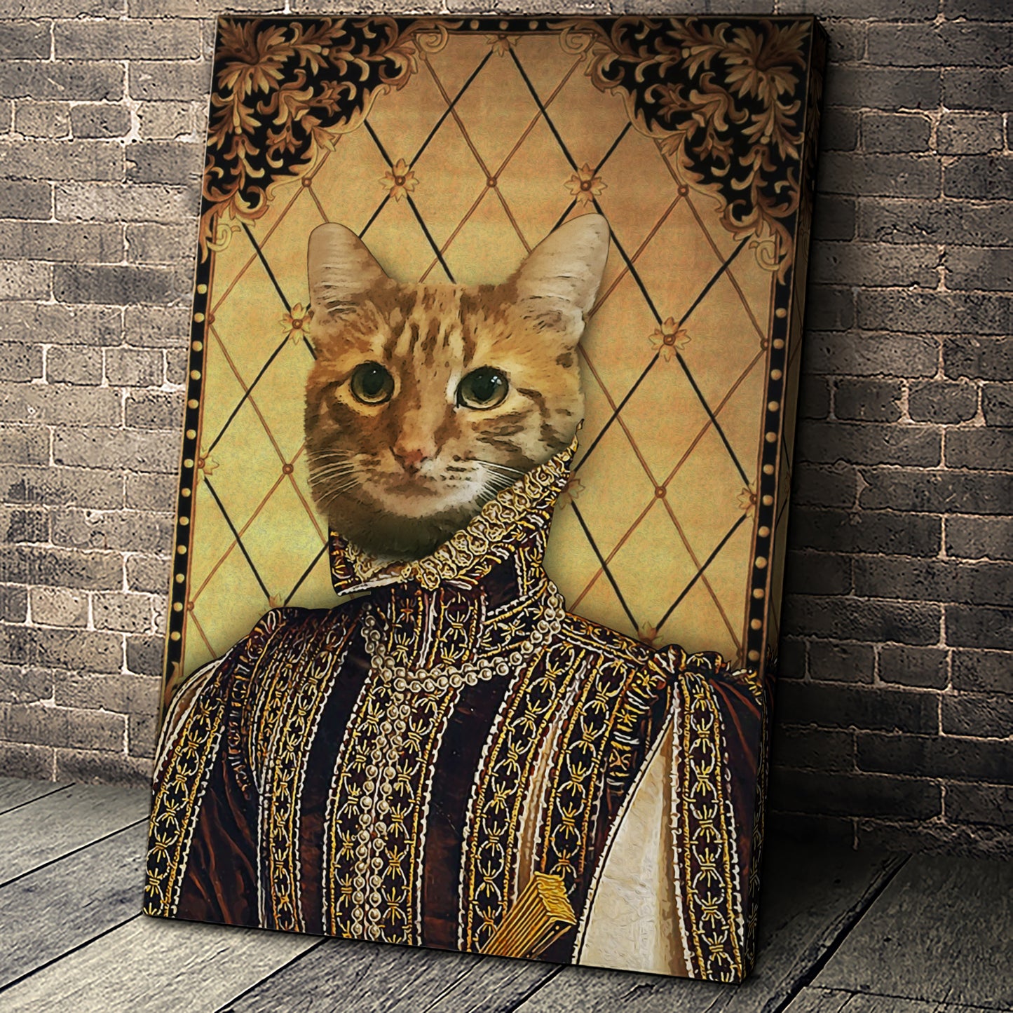 The Persia Prince Custom Pet Portrait - Noble Pawtrait