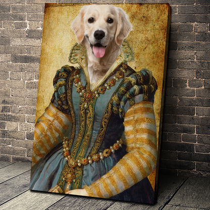 The Persia Princess Custom Pet Portrait - Noble Pawtrait