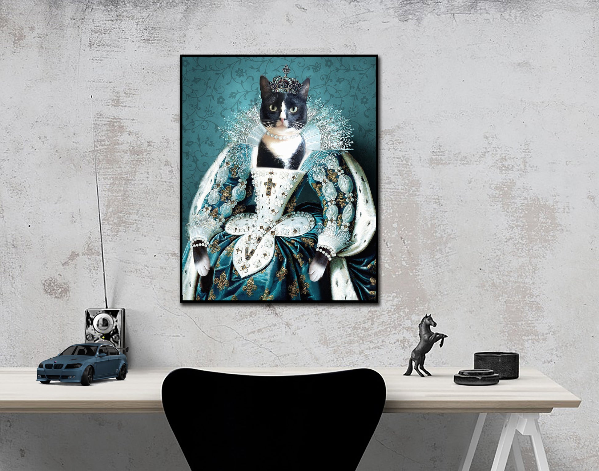 The Queen Custom Pet Portrait - Noble Pawtrait