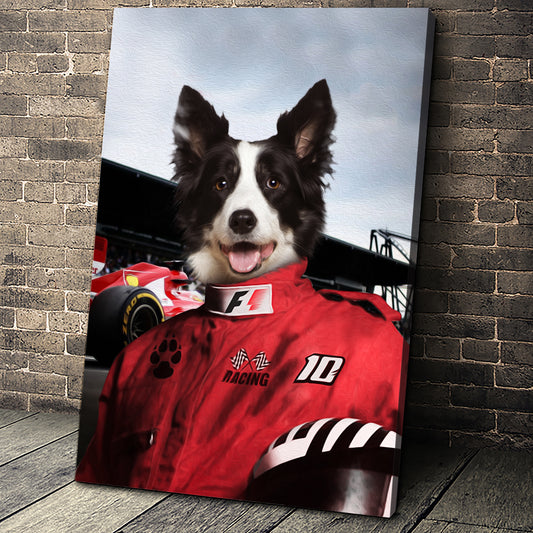 The Racer Custom Pet Portrait - Noble Pawtrait
