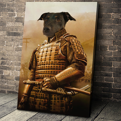 The Samurai Custom Pet Portrait - Noble Pawtrait