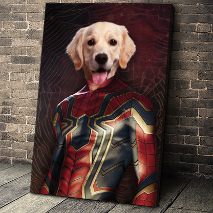 The Spider Paw Custom Pet Portrait Canvas - Noble Pawtrait