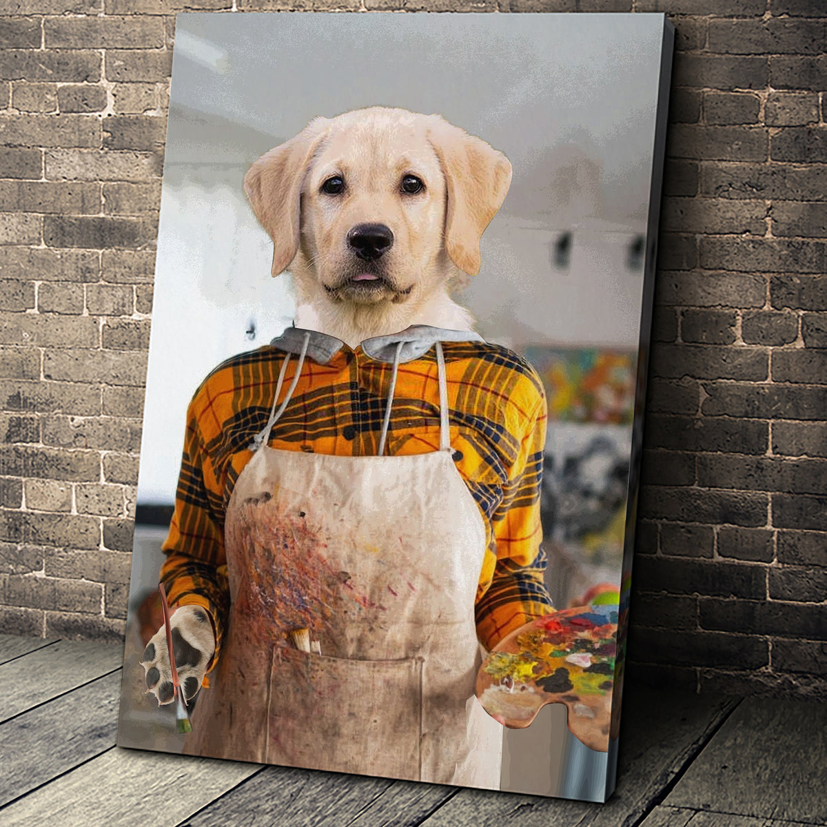 The Artist Custom Pet Portrait - Noble Pawtrait