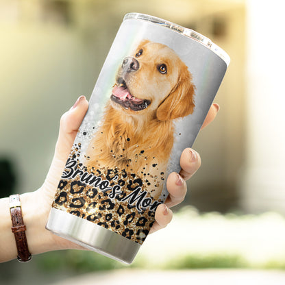 Gobelet personnalisé à motif de guépard pour animaux de compagnie, 20oz (couleur orange)
