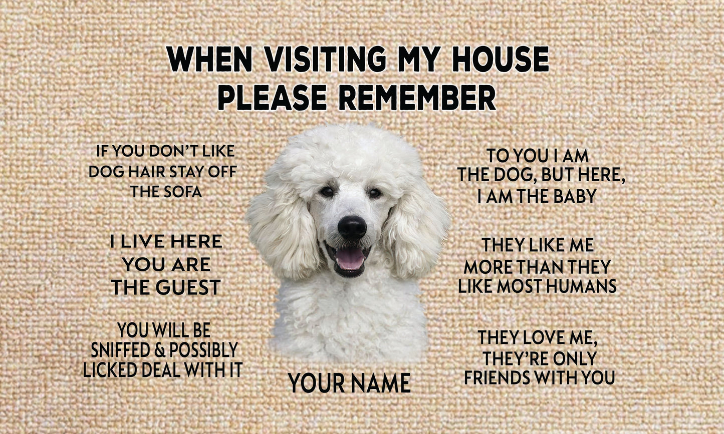 When Visiting My House Doormat