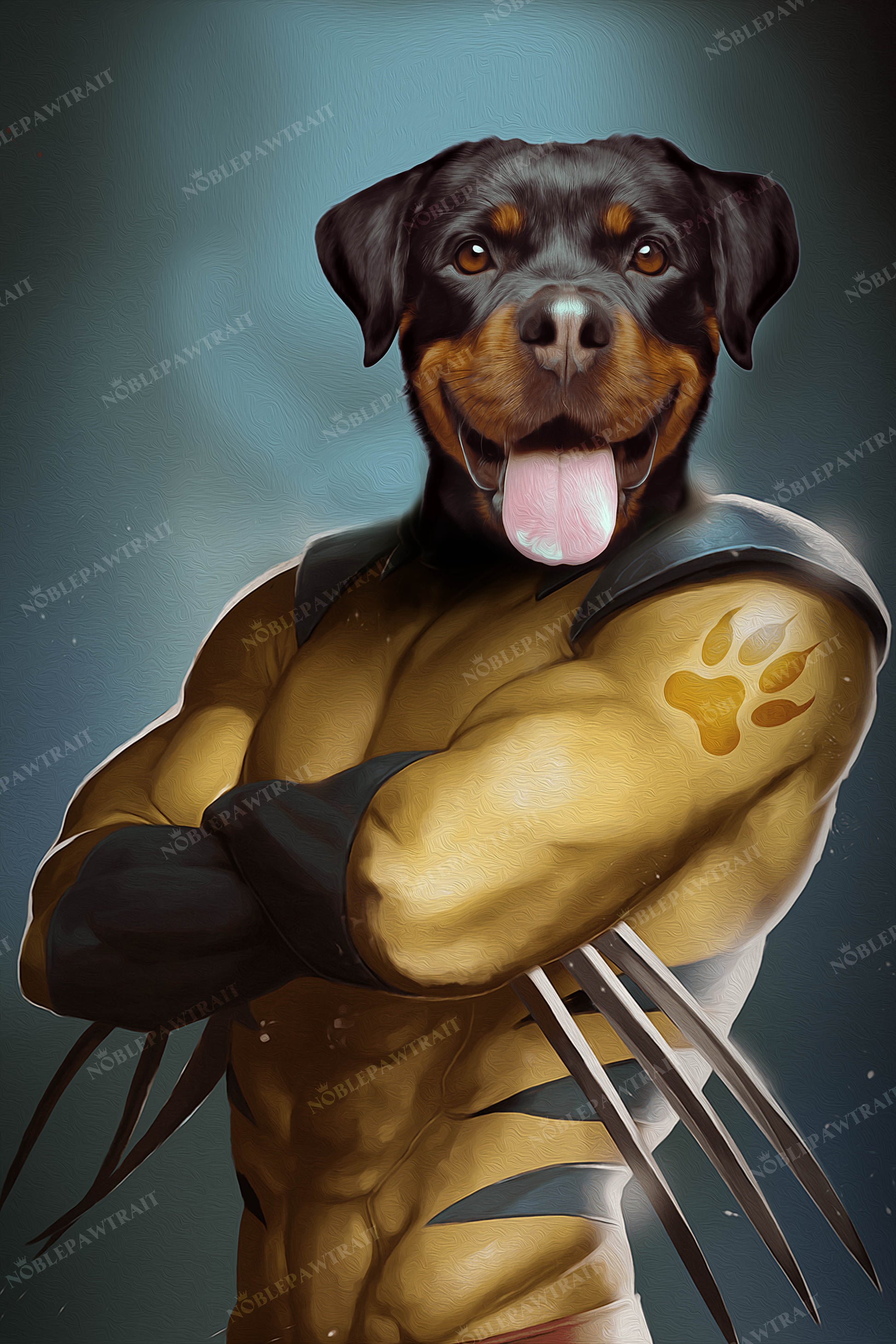 WolverPaw Custom Pet Portrait - Noble Pawtrait