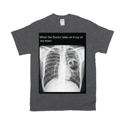 Paw in my heart Custom Pet T-shirt - Noble Pawtrait