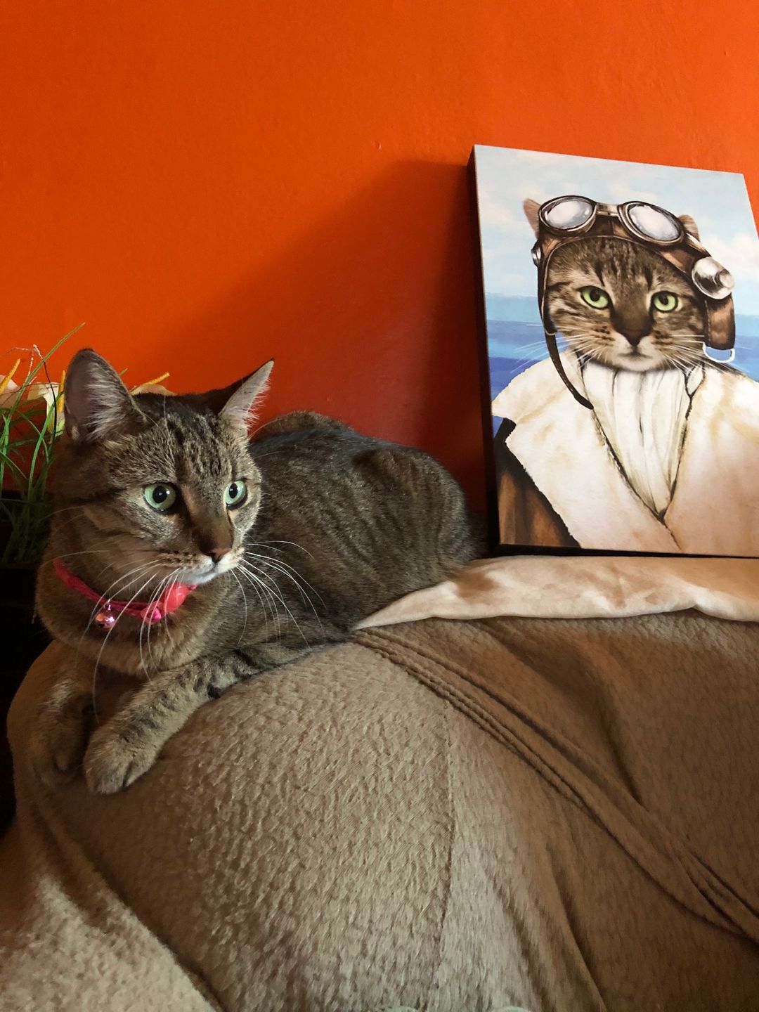 The Female Pilot Custom Pet Portrait Canvas - Noble Pawtrait