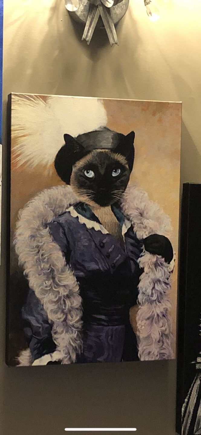 The Foxy Lady Custom Pet Portrait Canvas - Noble Pawtrait