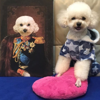The General Custom Pet Portrait Canvas - Noble Pawtrait
