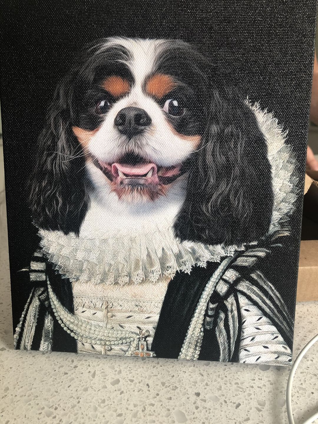 The Lord Custom Pet Portrait Canvas - Noble Pawtrait