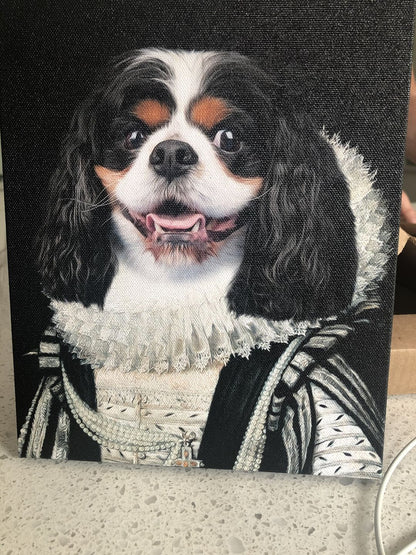 The Lord Custom Pet Portrait Canvas - Noble Pawtrait