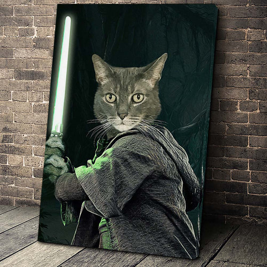 The Master Paw Custom Pet Portrait Canvas - Noble Pawtrait