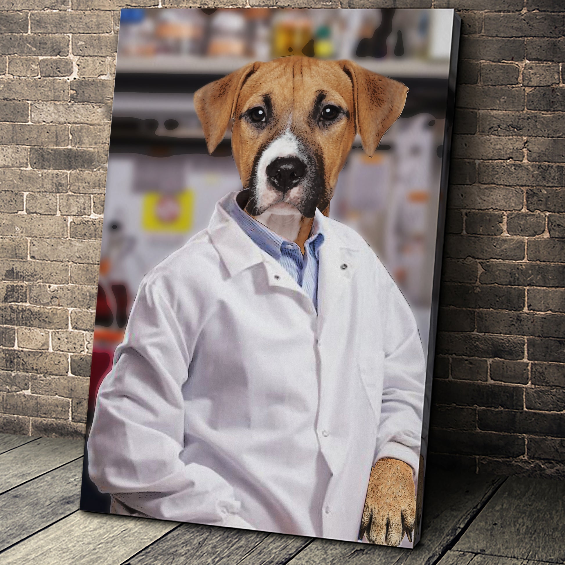 The Scientist Custom Pet Portrait - Noble Pawtrait