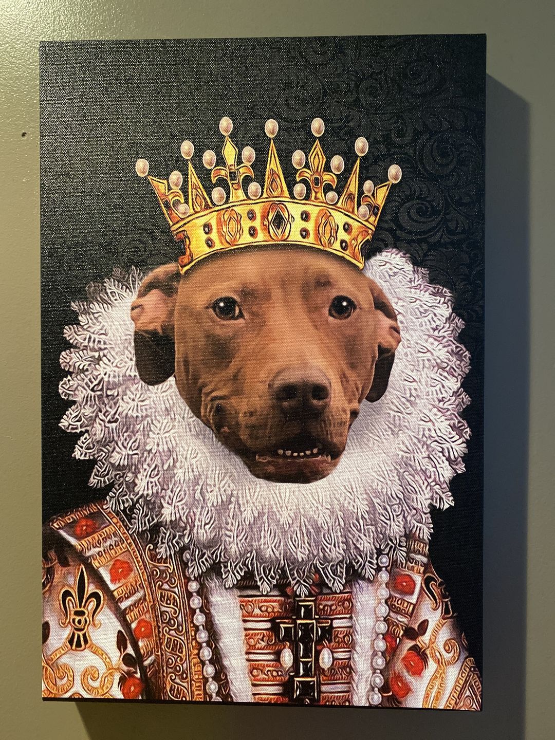 The Monarch Custom Pet Portrait Canvas - Noble Pawtrait