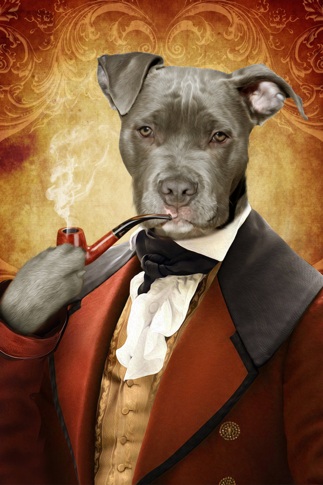 The Novelist Custom Pet Portrait Poster - Noble Pawtrait