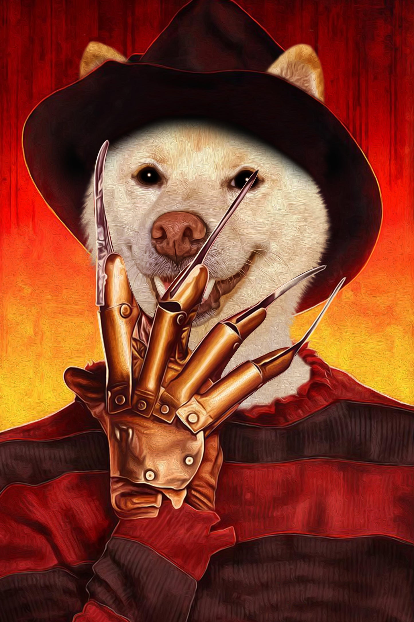 The Paw's Nightmares Custom Pet Portrait Poster - Noble Pawtrait