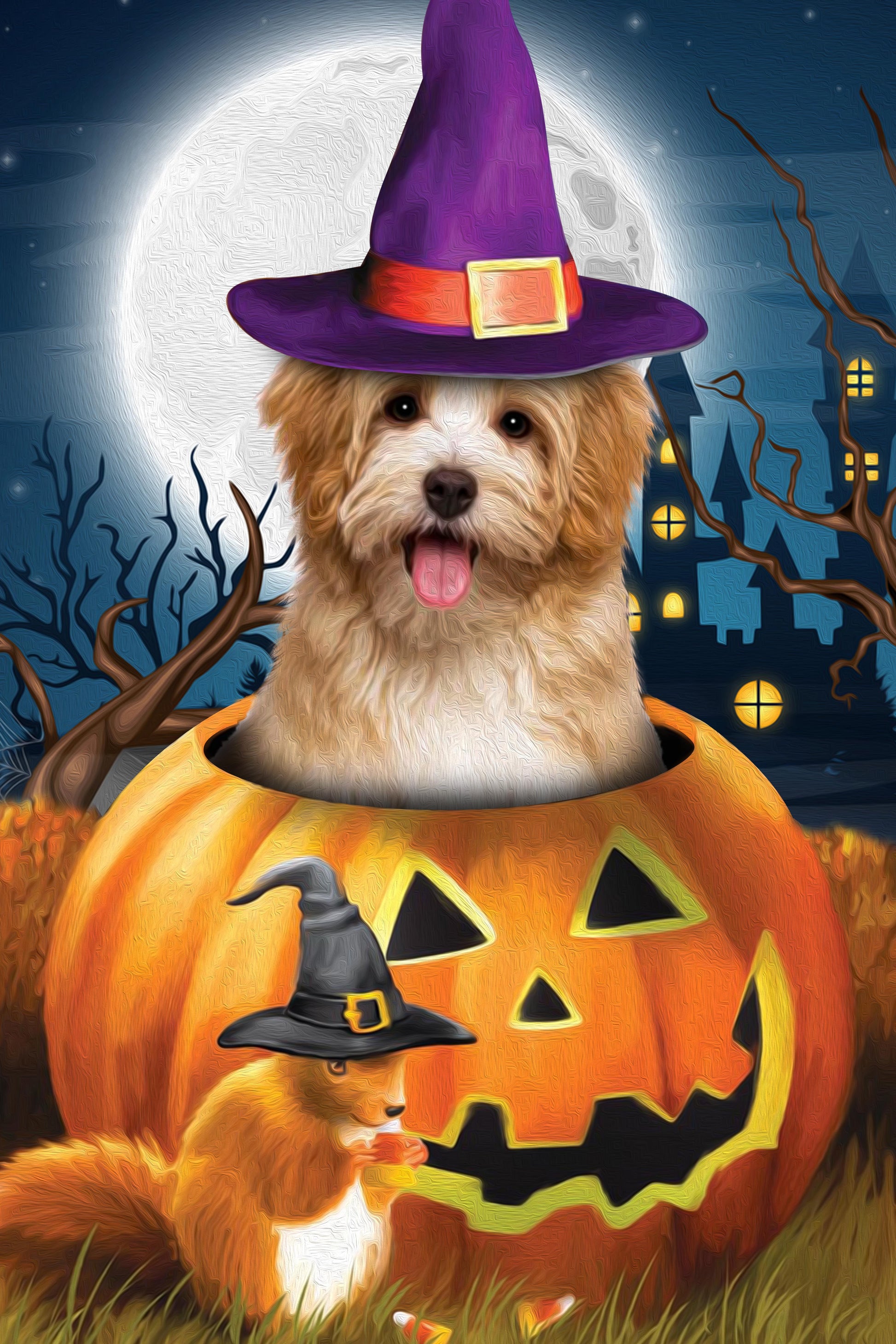 Pawpkin Custom Pet Portrait - Noble Pawtrait