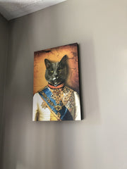 The Prince Custom Pet Portrait - Pet Canvas - Pet Poster - Noble Pawtrait