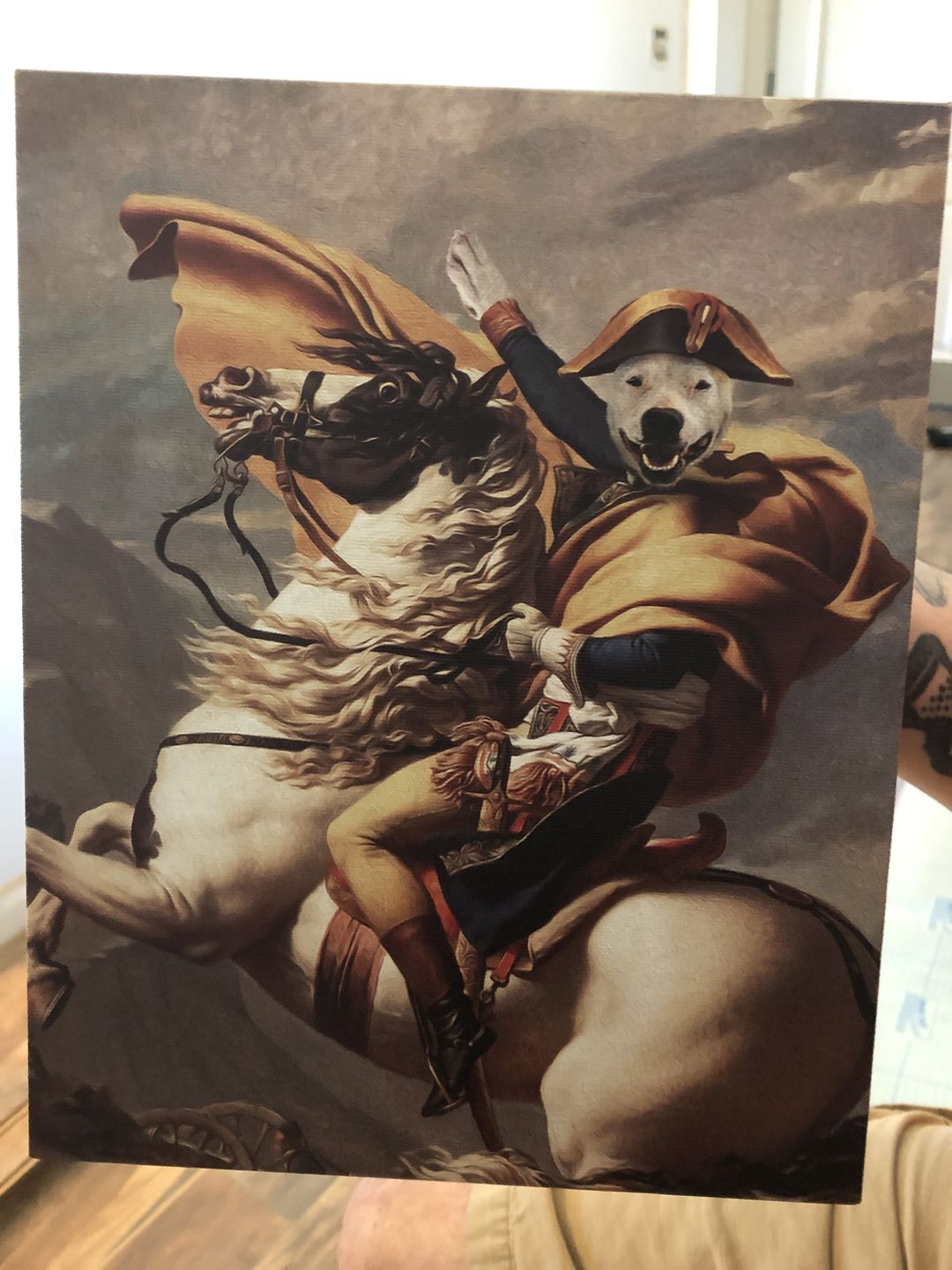 The Rider Custom Pet Portrait Canvas - Noble Pawtrait
