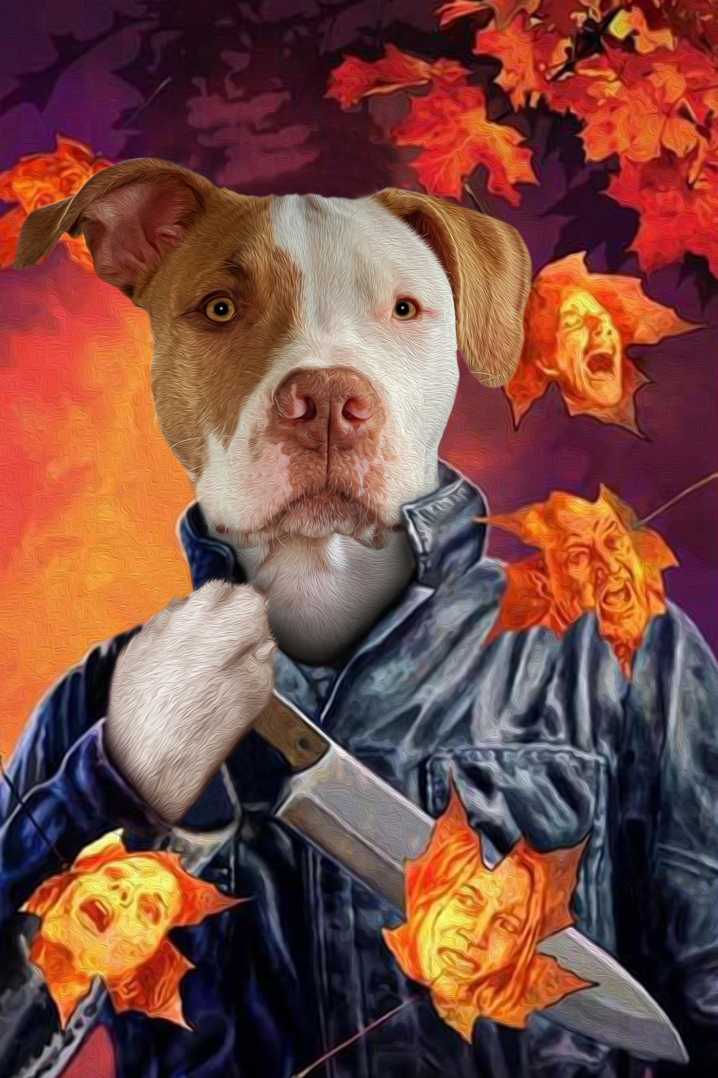 The Knife Custom Pet Portrait Poster - Noble Pawtrait